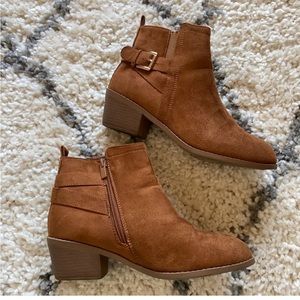 Brown booties